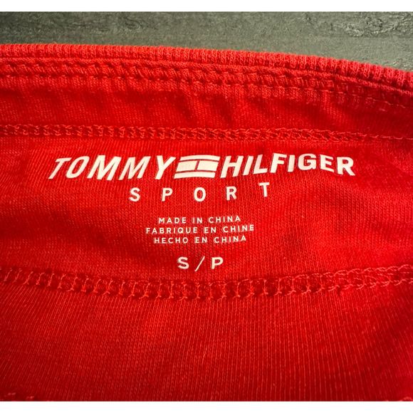 Tommy Hilfiger Sport Red Joggers Stars - Sz S - Picture 12 of 13